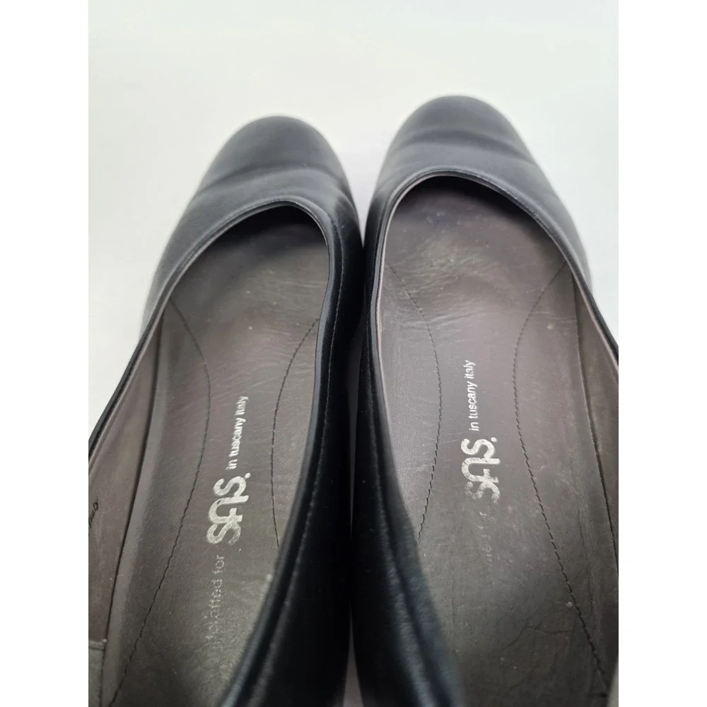 SAS Regina (Sz 6.5 M) Womens Pump Shoes Black Leather 1.25